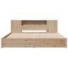 vidaXL Lit biblioth&egrave;que sans matelas 180x200 cm bois massif de pin