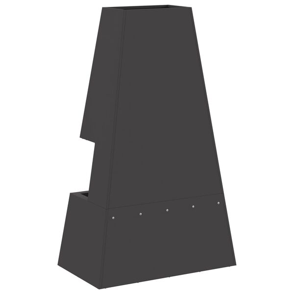 vidaXL Braise Noir 60 x 35 x 100 cm Acier