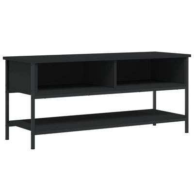 vidaXL Meuble TV noir 100x35x45 cm bois d'ingénierie