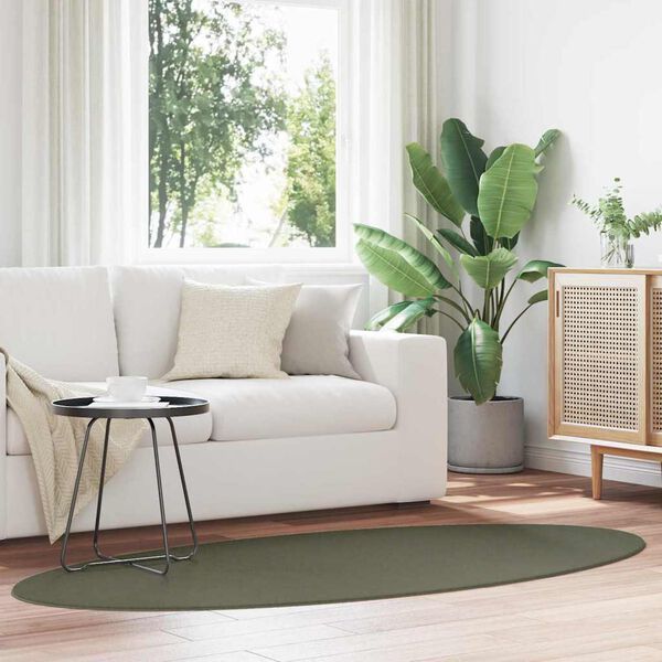 vidaXL Tapis HUARTE Vert for&ecirc;t 170 x 120 cm 100% Polyester