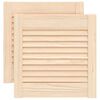vidaXL Portes d'armoire &agrave; persiennes 2 pcs 39,5x39,4 cm pin massif