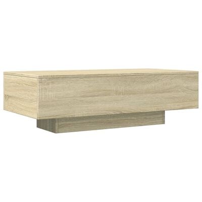 vidaXL Table basse chêne sonoma 100x49,5x31 cm bois d'ingénierie