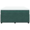 vidaXL Sommier &agrave; lattes de lit et matelas Vert fonc&eacute; 140x190cm Velours