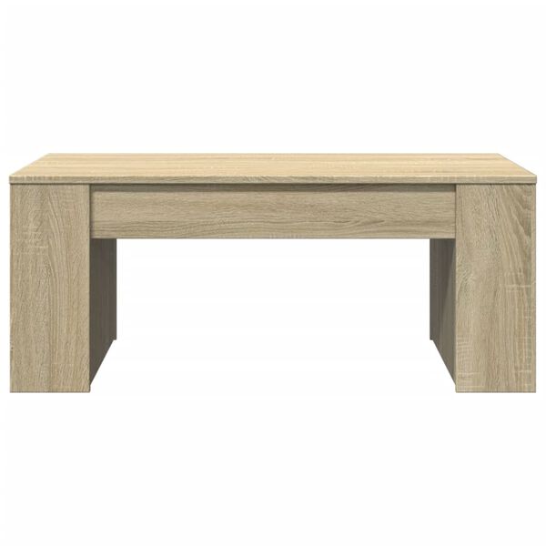 vidaXL Table basse ch&ecirc;ne sonoma 102x55x42 cm bois d'ing&eacute;nierie