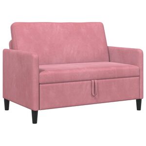 vidaXL Sofa avec rangement Rose 122 x 78 x 87 cm Polyester