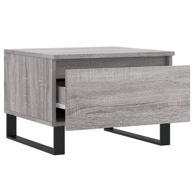 vidaXL Table basse sonoma gris 50x46x35 cm bois d'ingénierie