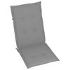 vidaXL Chaises inclinables de jardin et coussins lot de 8 Gris Acacia