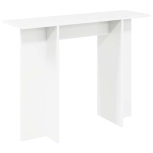 vidaXL Table console Blanc 100 x 30 x 75 cm Bois d'ing&eacute;nierie