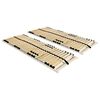 vidaXL Sommiers &agrave; lattes sans matelas 2 pcs avec 28 lattes 70x200 cm