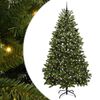 vidaXL Sapin de No&euml;l artificiel 240 cm 300 LED Blanc chaud Vert