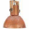 vidaXL Lampe suspendue industrielle 25 W Cuivre Rond Manguier 42cm E27