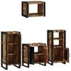 vidaXL Ensemble de mobilier de salle de bain 4 pcs Bois Recycl&eacute; Solide