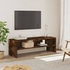 vidaXL Meuble TV ch&ecirc;ne fum&eacute; 120x40x40 cm bois d'ing&eacute;nierie
