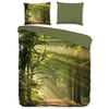 Good Morning Housse de couette WOODS 240x200/220 cm Vert