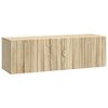 vidaXL Meuble TV mural 98 x 31 x 30 cm Ch&ecirc;ne Sonoma Bois d'ing&eacute;nierie