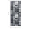 vidaXL Tapis BCF Gris avec motif de blocs 100x150 cm