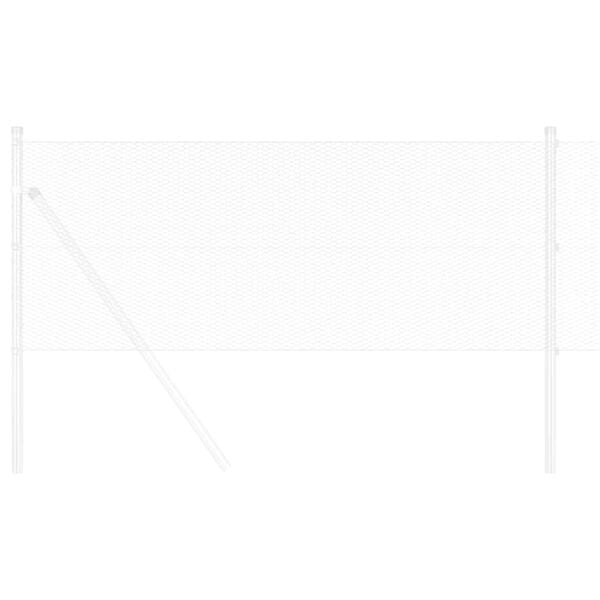 vidaXL Clôture hexagonale Argenté 0,5 x 100 m Acier galvanisé