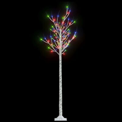 vidaXL Sapin de Noël 180 LED colorées Saule 1,8 m Int/Ext