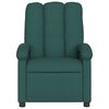 vidaXL Fauteuil de massage inclinable Vert foncé Tissu