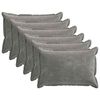 vidaXL Housse de coussin 6 pcs HOUTEN Gris fonc&eacute; 40 x 60 cm