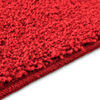 vidaXL Tapis de bain antid&eacute;rapant avec d&eacute;coupe pour toilette Rouge
