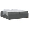 vidaXL Cadre de lit Gris fonc&eacute; 200 x 200 cm tissu