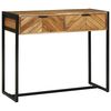 vidaXL Table console Marron 90 x 35 x 75 cm Bois d'Acacia Massif