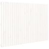 vidaXL T&ecirc;te de lit murale Blanc 159,5x3x110 cm Bois massif de pin