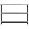 vidaXL Table console sonoma gris 100x22,5x75 cm bois d'ing&eacute;nierie