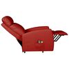vidaXL Fauteuil de massage Rouge bordeaux Similicuir