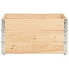 vidaXL Colliers de palette 3 pcs 50x100 cm Bois de pin solide