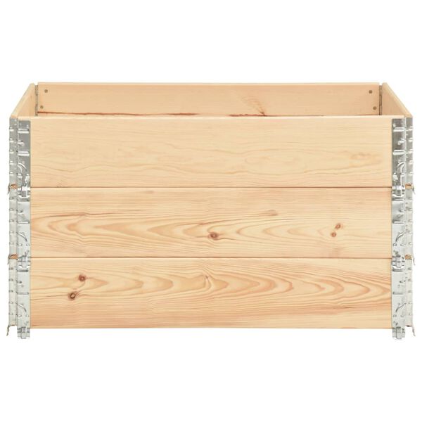 vidaXL Colliers de palette 3 pcs 50x100 cm Bois de pin solide
