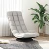 VidaXL Fauteuil de sol pivotant gris nuage 70x51x79 cm tissu