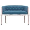 vidaXL Banc Bleu 98x56x69 cm Velours