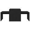 vidaXL Tables gigognes Ch&ecirc;ne noir 100 x 48 x 40 cm Bois d'ing&eacute;nierie