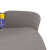 vidaXL Fauteuil inclinable de massage avec repose-pieds taupe tissu