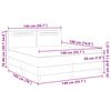 vidaXL Lit &agrave; ressorts avec matelas Cappuccino 140 x 190 cm Simili cuir