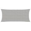 vidaXL Voile d'ombre 2 x 4,5 m HDPE Rectangulaire Gris clair et blanc