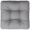 vidaXL Coussin de palette gris 60x60x12 cm tissu