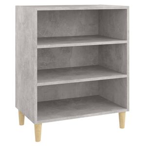 vidaXL Buffet gris b&eacute;ton 57x35x70 cm bois d'ing&eacute;nierie