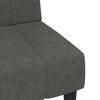 vidaXL Canap&eacute;-lit &agrave; 2 places avec tabouret Gris fonc&eacute; Tissu microfibre