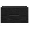 vidaXL Cabinet de chevet 2 pcs Ch&ecirc;ne noir 35 x 35 x 20 cm
