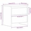 vidaXL Cabinet de chevet 2 pcs Chêne artisanal 45 x 34 x 44,5 cm