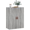 vidaXL Armoire murale sonoma gris 69,5x34x90 cm