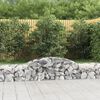vidaXL Paniers à gabions arqués 17 pcs 300x50x40/60 cm fer galvanisé
