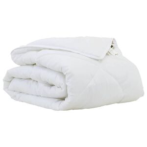 vidaXL Duvet d'&eacute;t&eacute; simple Blanc 220 x 135 x 3 cm Polyester