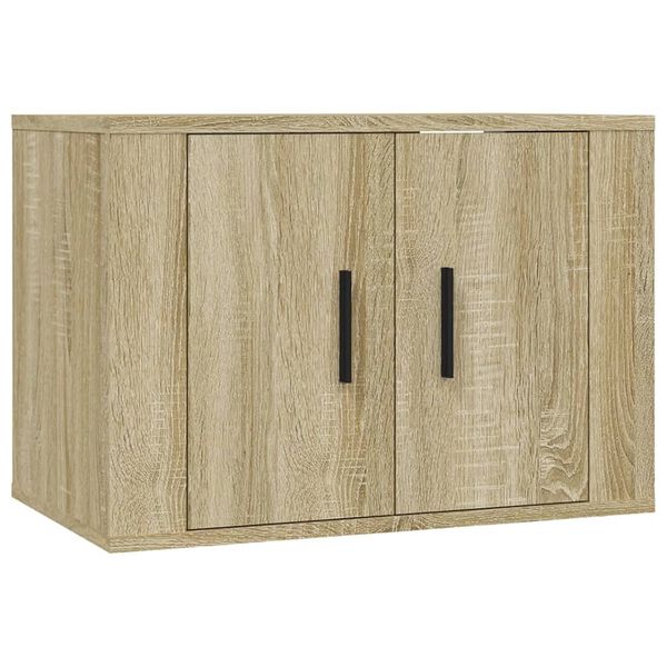 vidaXL Ensemble de meubles TV 3 pcs Ch&ecirc;ne sonoma Bois d'ing&eacute;nierie