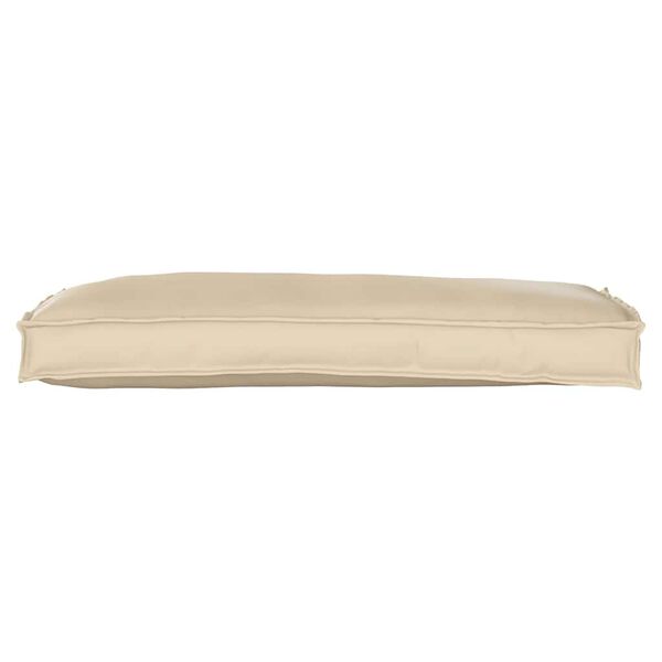 vidaXL Coussin pour banc de palette Beige 100 x 40 x 8 cm Tissu Oxford