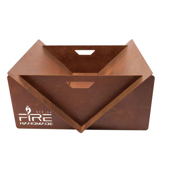 RedFire Foyer fait &agrave; la main V Rouille Acier