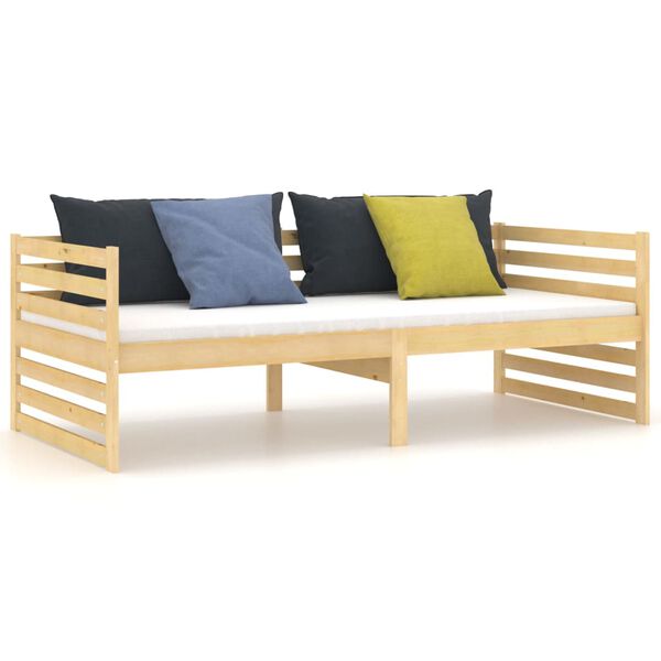 vidaXL Lit de jour sans matelas bois de pin massif 90x200 cm